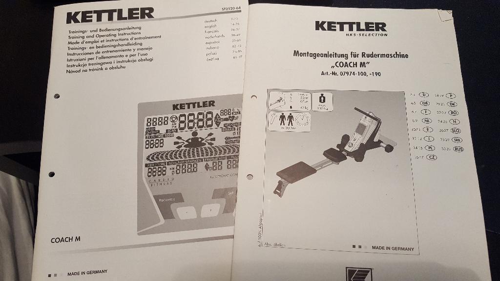 kettler coach m manual